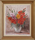 Load image into Gallery viewer, Mid Century Original Still Life of Gladiolus from Sweden
