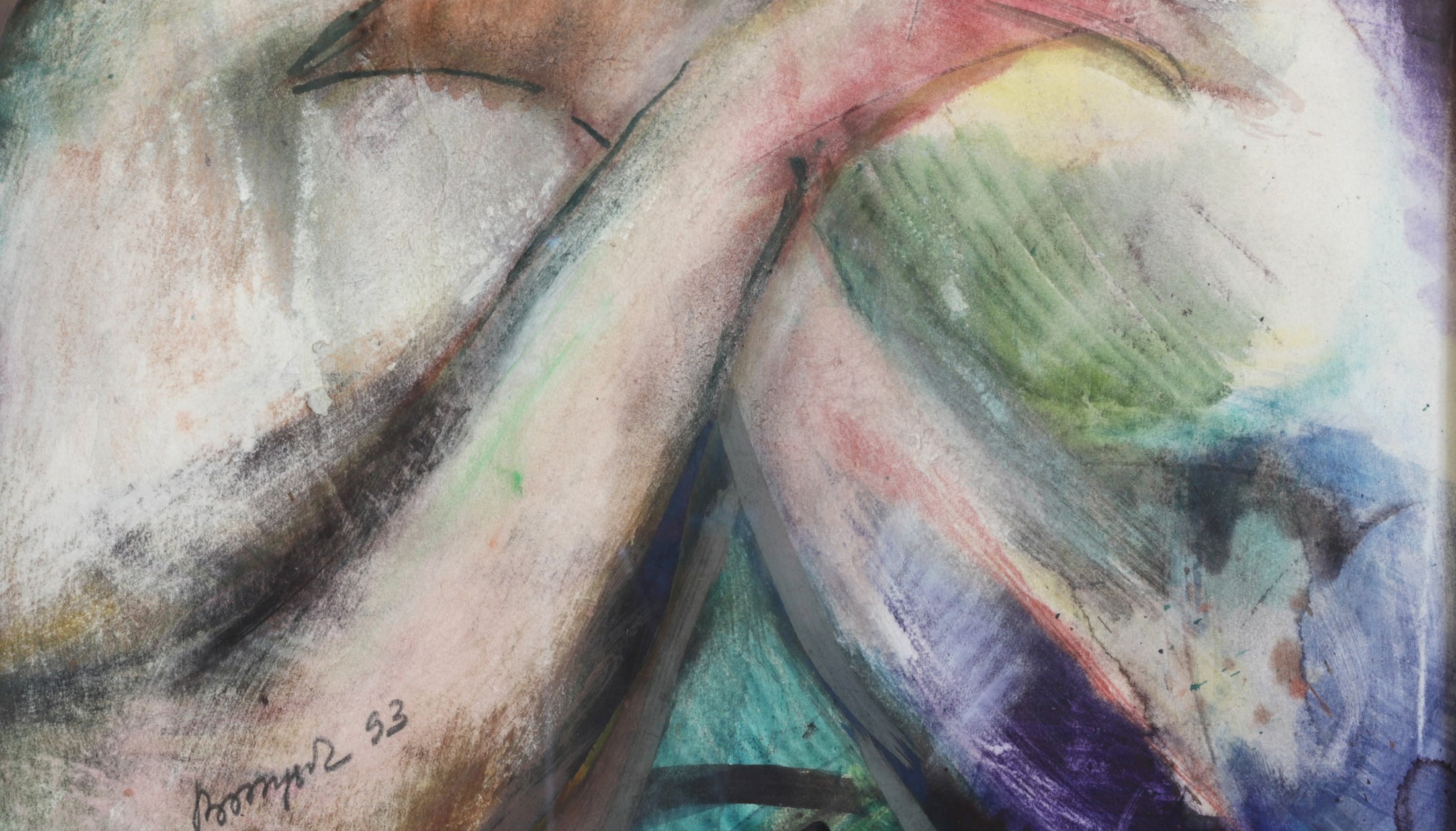 Expressive Vintage Portrait Painting from Sweden