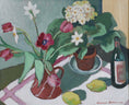 Load image into Gallery viewer, Original 1940's Vintage Floral Oil Painting from Sweden

