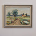 Load image into Gallery viewer, Colorful Vintage Original Farmhouse Oil Painting From Sweden
