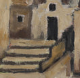 Load image into Gallery viewer, Vintage Art Room Original European Village Oil Painting from Sweden 1960's
