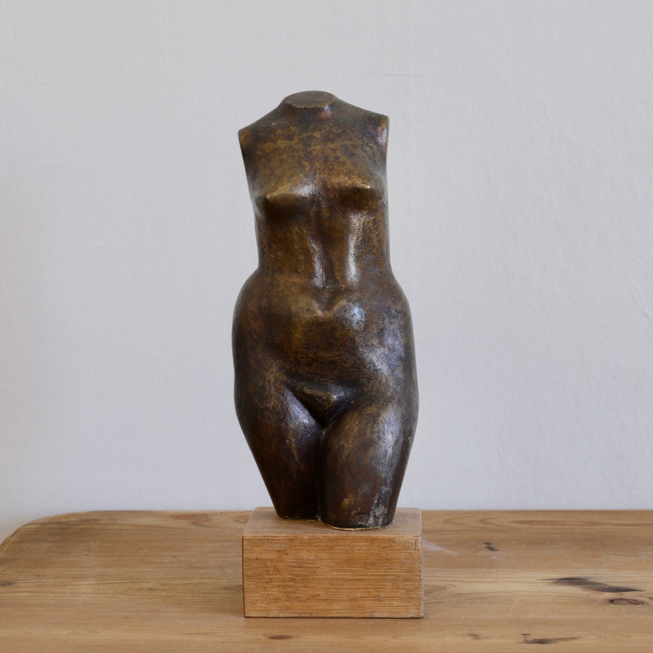 Mid Century Vintage Bronze Sculpture from Sweden