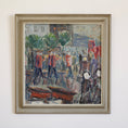 Load image into Gallery viewer, Vintage Art Room Original Mid Century Oil Painting from Sweden 1960's
