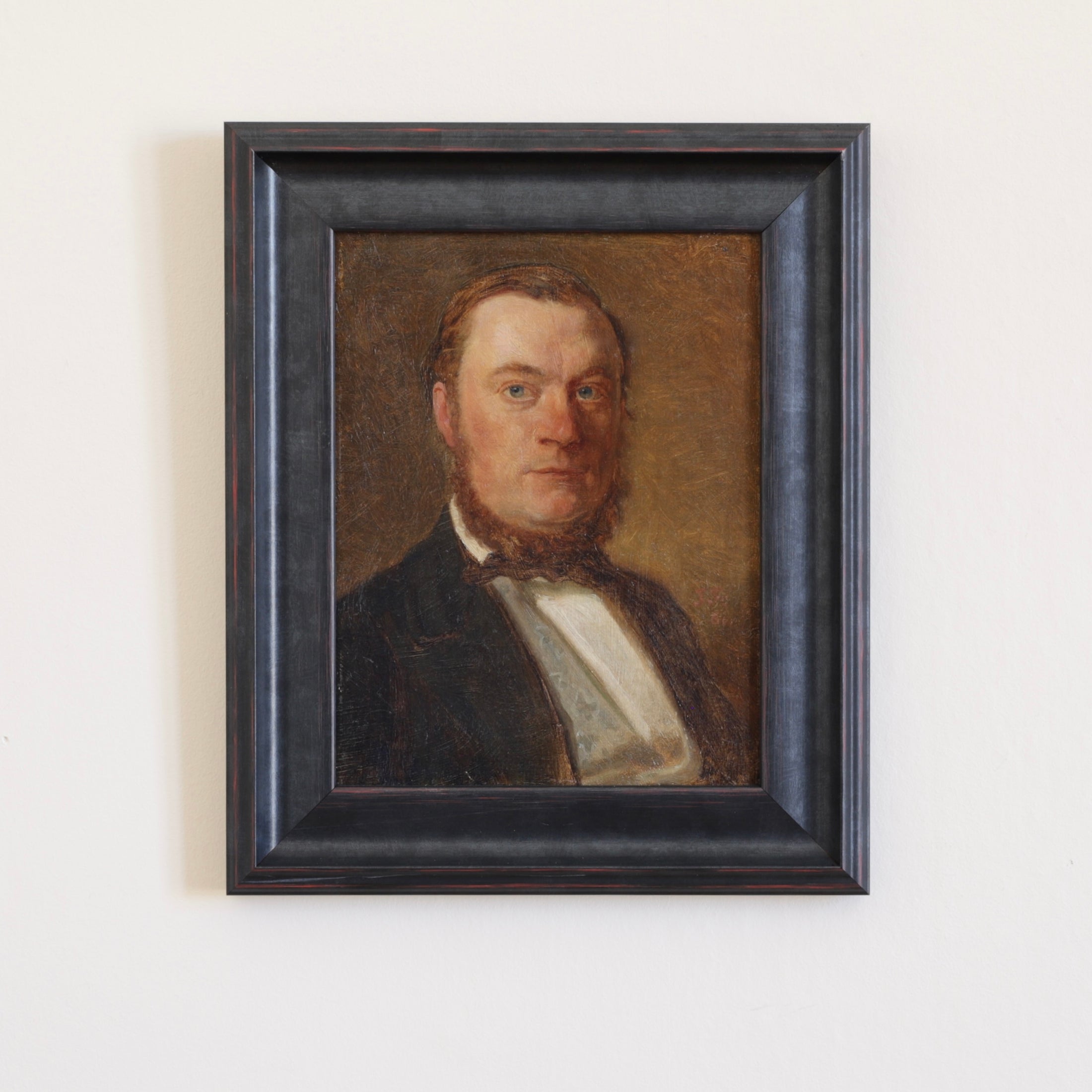 Vintage Art Room Original Gentleman's Portrait from Sweden