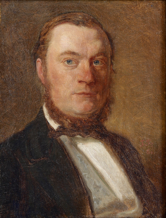 Vintage Art Room Original Gentleman's Portrait from Sweden