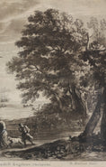 Load image into Gallery viewer, Vintage Art Room Original Pastoral Scene with Shepards

