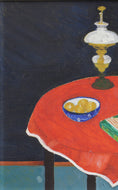 Load image into Gallery viewer, Mid Century Mod Vintage Interior Oil Painting From Sweden
