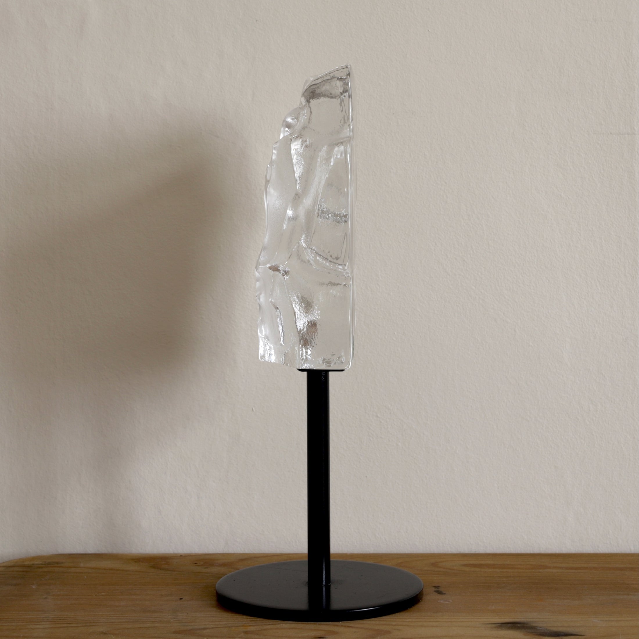 Vintage Original Crystal Glass Sculpture from Sweden