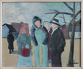 Load image into Gallery viewer, Mid Century Original Oil Painting From Sweden by K Christensen
