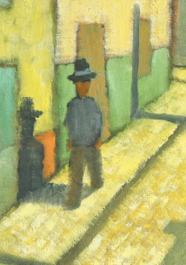 Vintage Mid Century Art Oil Painting By E Håfström From Sweden