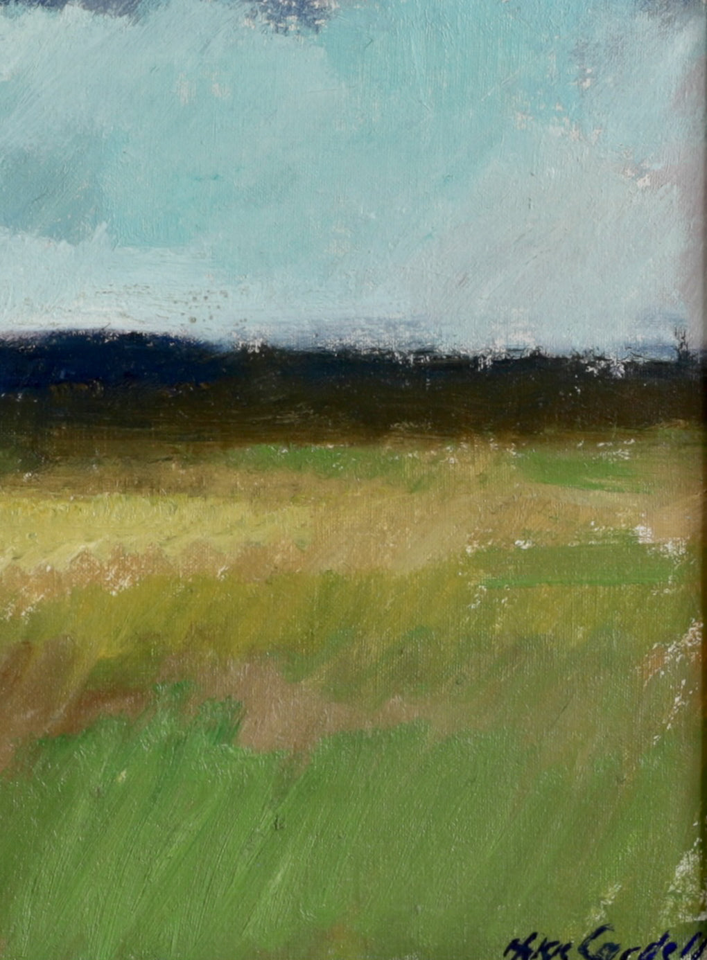 Mid Century Vintage Art Room Original Landscape Oil Painting
