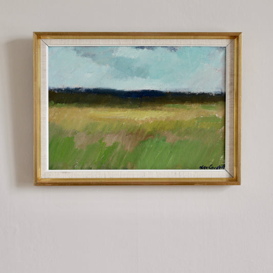 Mid Century Vintage Art Room Original Landscape Oil Painting