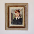 Load image into Gallery viewer, Mid Century Portrait Oil Painting By L Larsson Sweden
