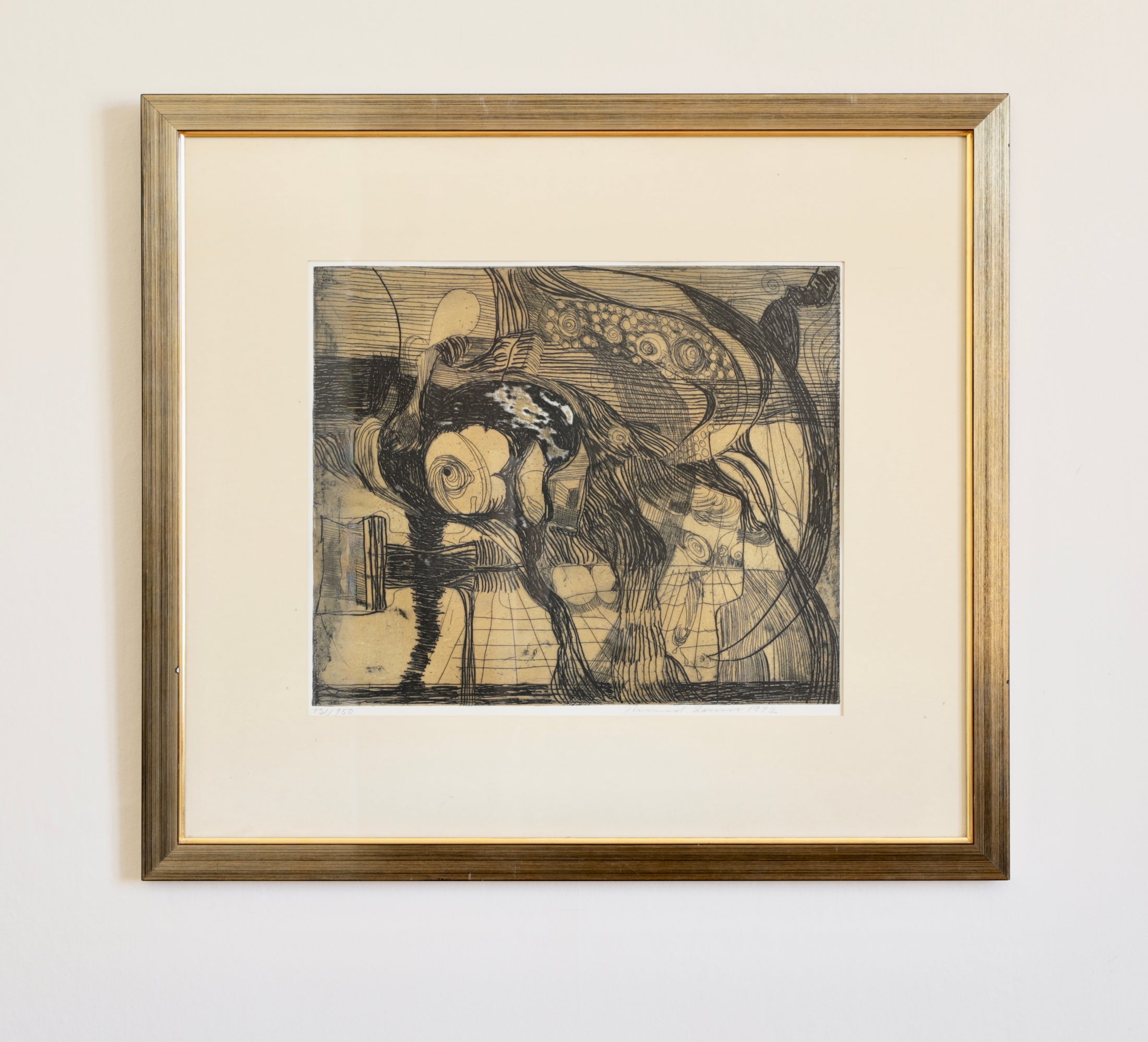 Original Mid Century Abstract Art from Sweden