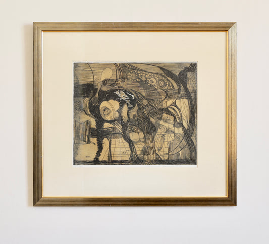 Original Mid Century Abstract Art from Sweden