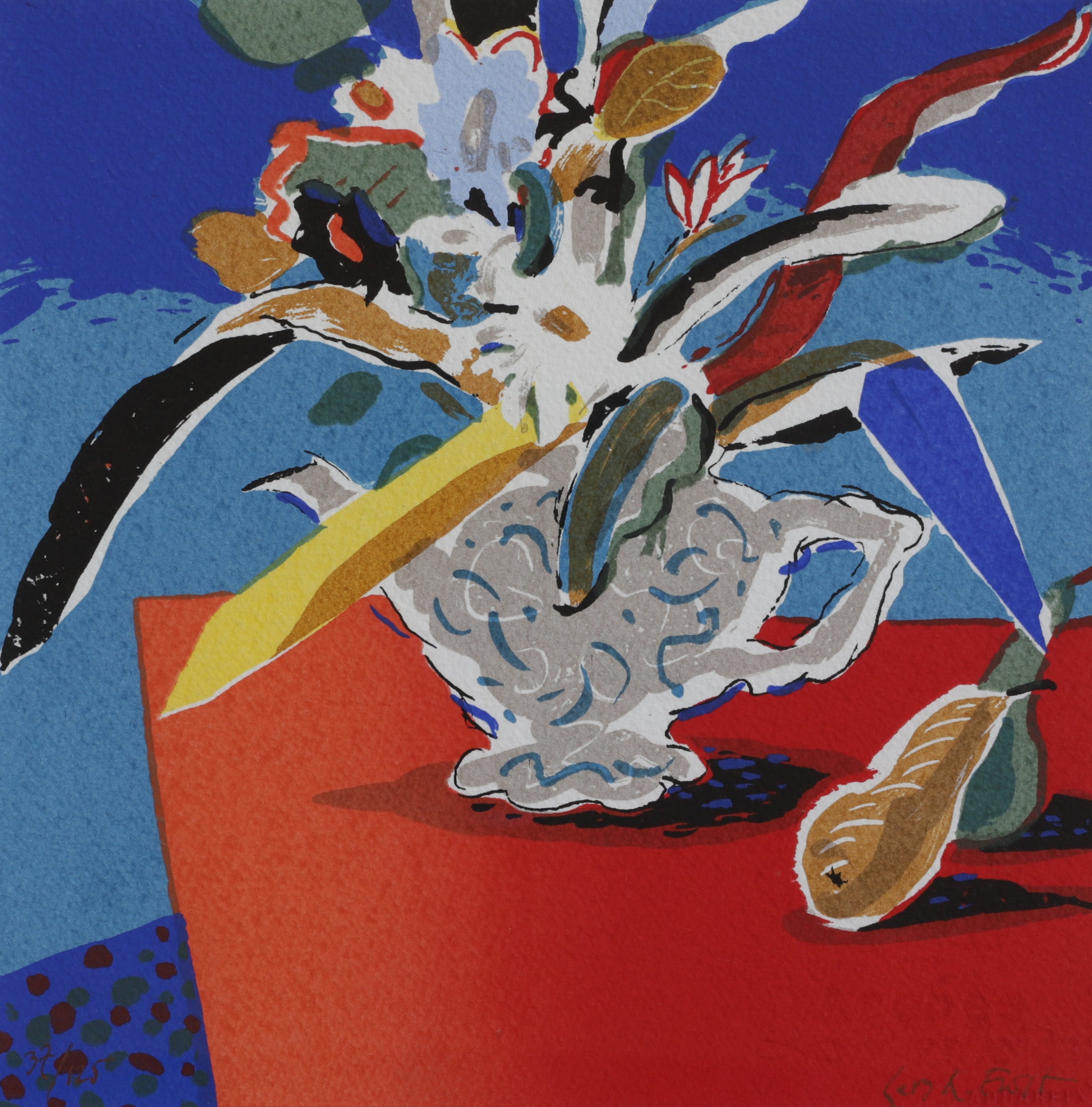 Original Vintage Art Still Life from Sweden