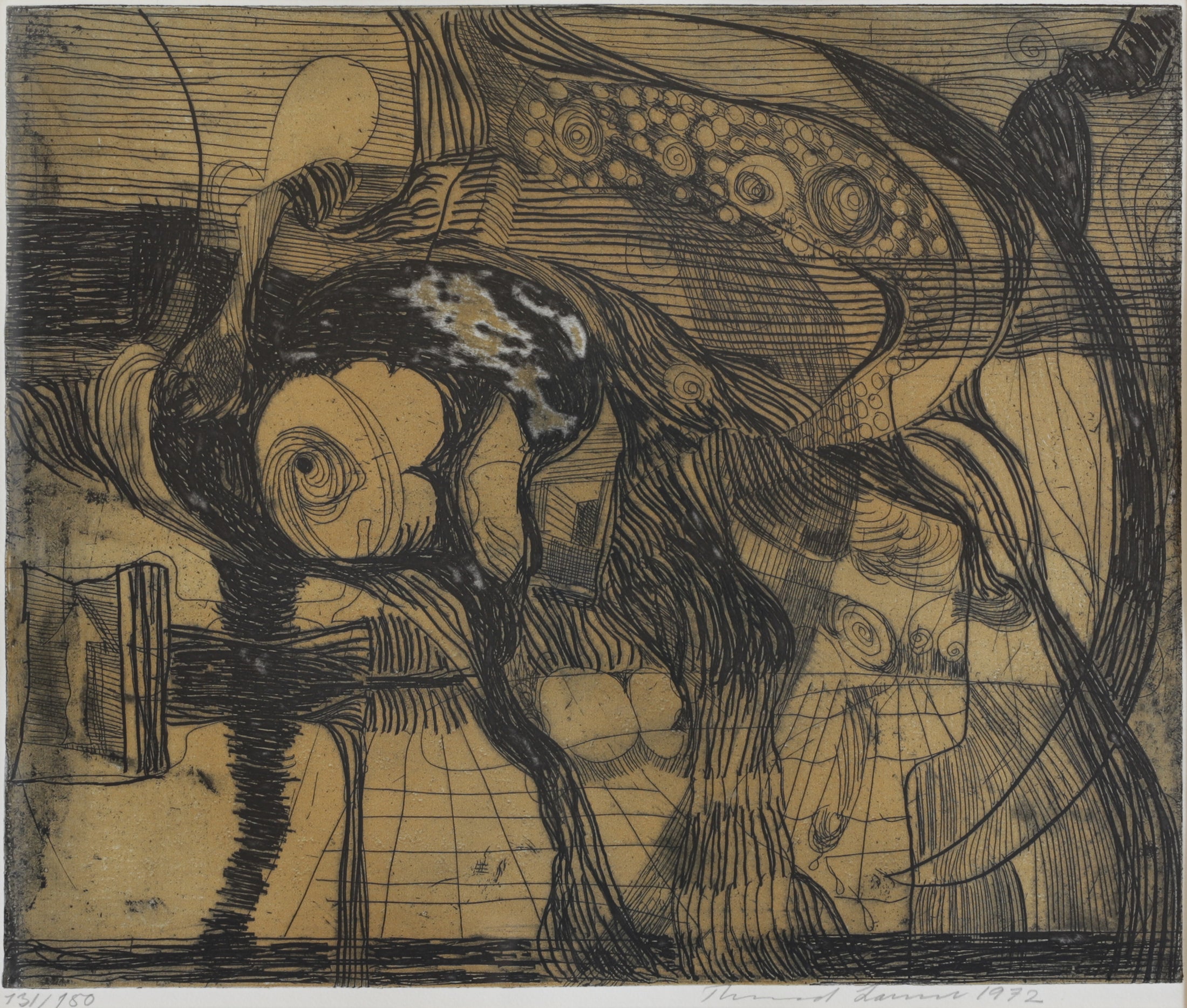 Original Mid Century Abstract Art from Sweden