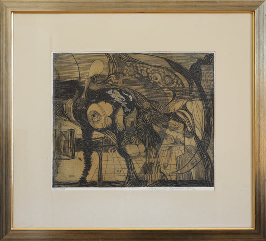 Original Mid Century Abstract Art from Sweden