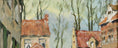 Load image into Gallery viewer, Vintage Art Original Charming Cityscape Oil Painting from Sweden
