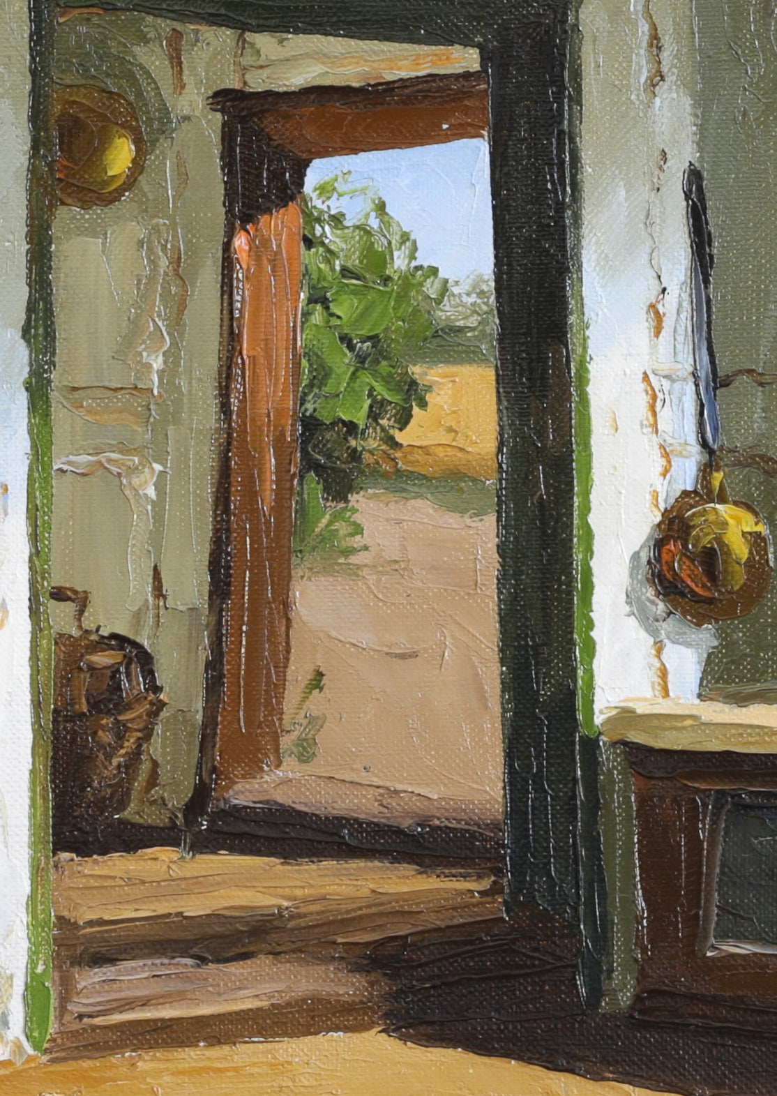 Vintage Art Interior Mid Century Oil Painting From Sweden