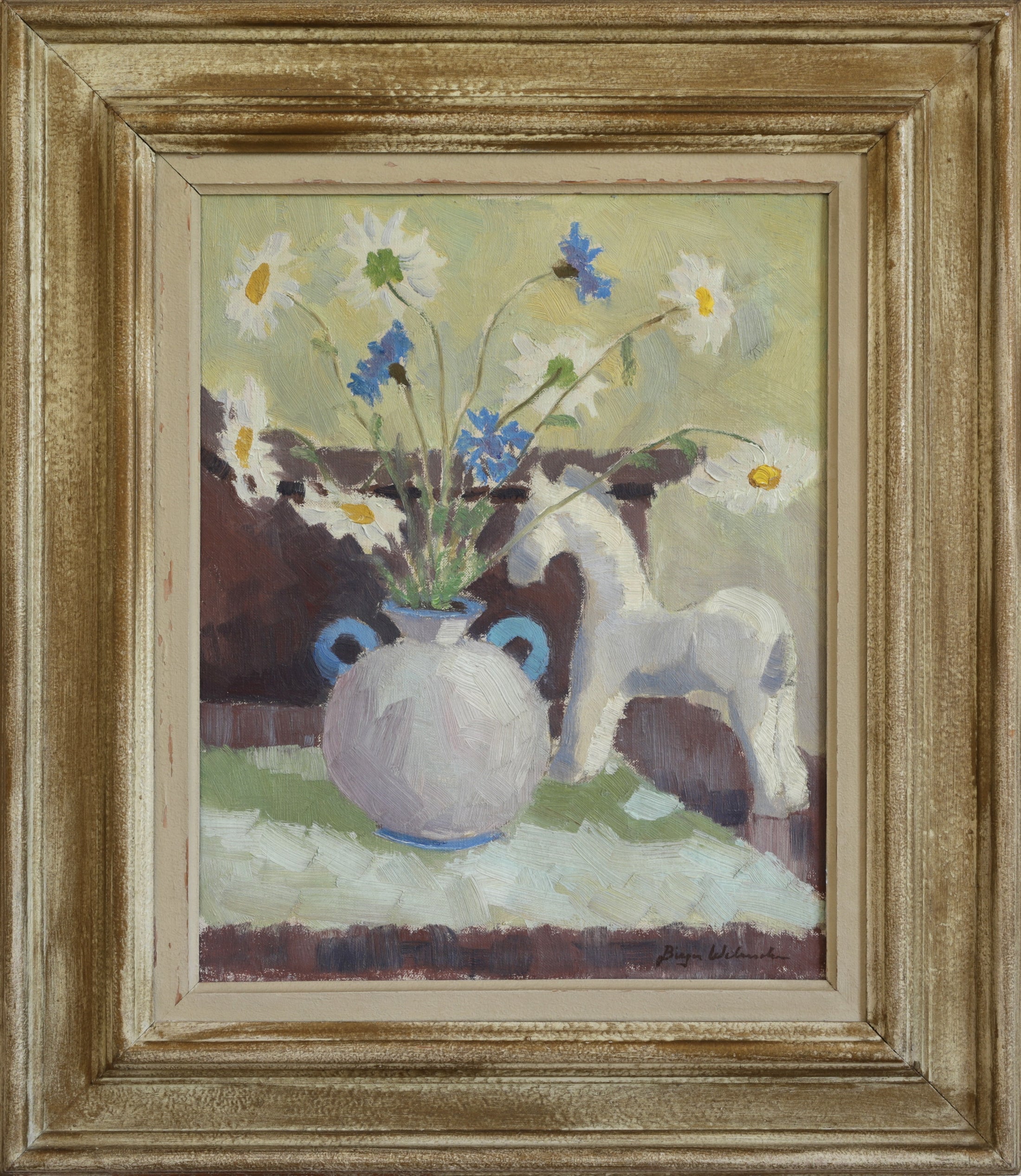 Vintage Art Room Original Still Life from Sweden