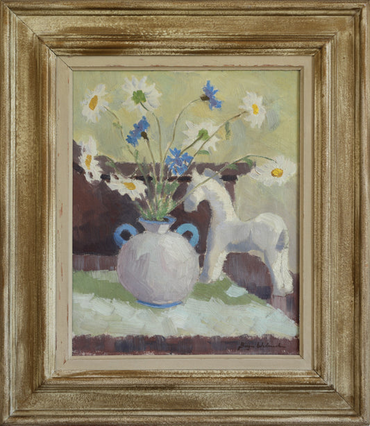 Vintage Art Room Original Still Life from Sweden