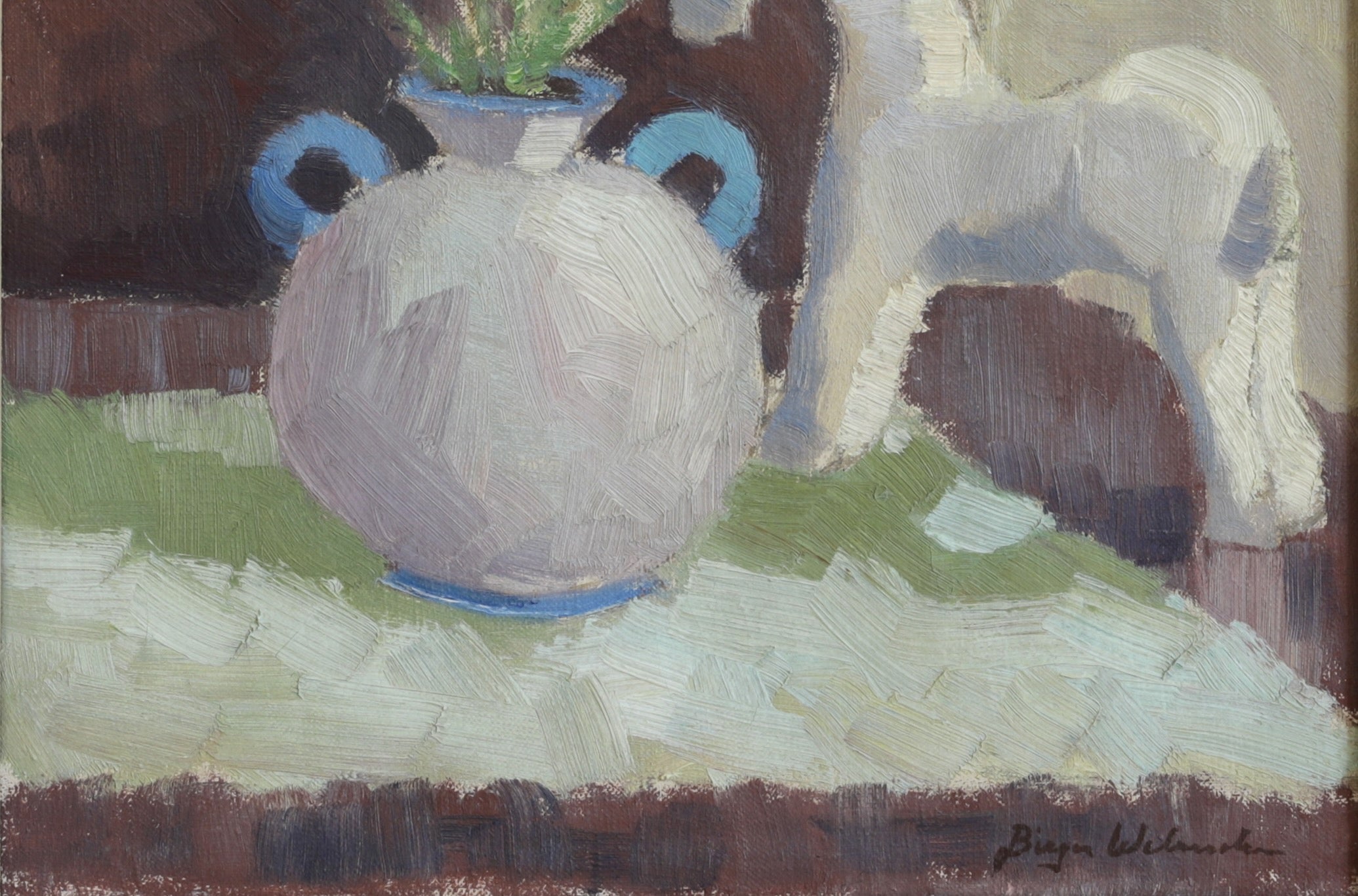 Vintage Art Room Original Still Life from Sweden