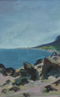Load image into Gallery viewer, Mid Century Original Coastal Oil Painting by A Nilsson
