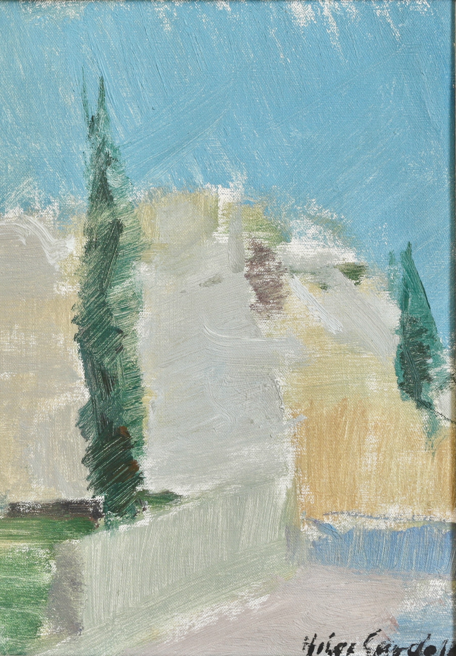 Vintage Art Original Oil Painting From Sweden H Cardell