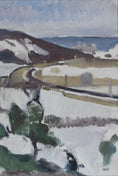 Load image into Gallery viewer, Mid Century Original Landscape Oil Painting from Sweden
