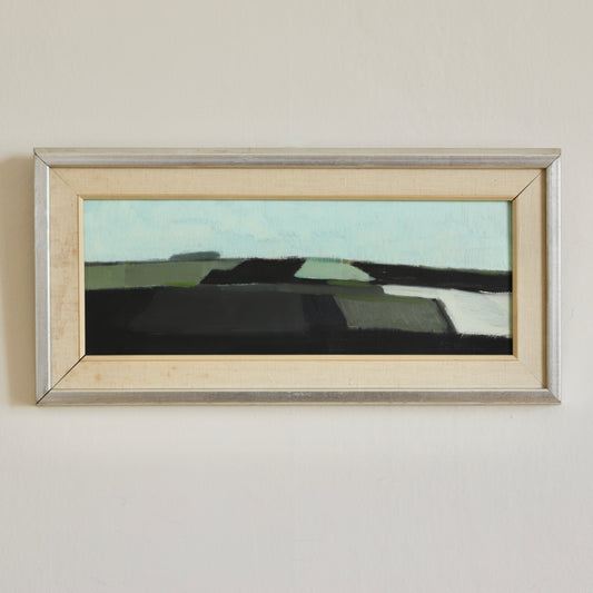 Vintage Mid Century Landscape Oil Painting from Sweden