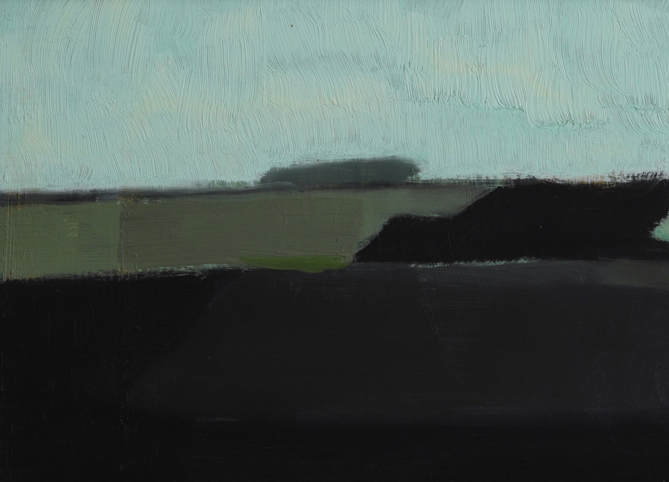 Vintage Mid Century Landscape Oil Painting from Sweden