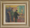 Load image into Gallery viewer, Vintage Art Room Oil Painting From Sweden by M Wallin 1950's

