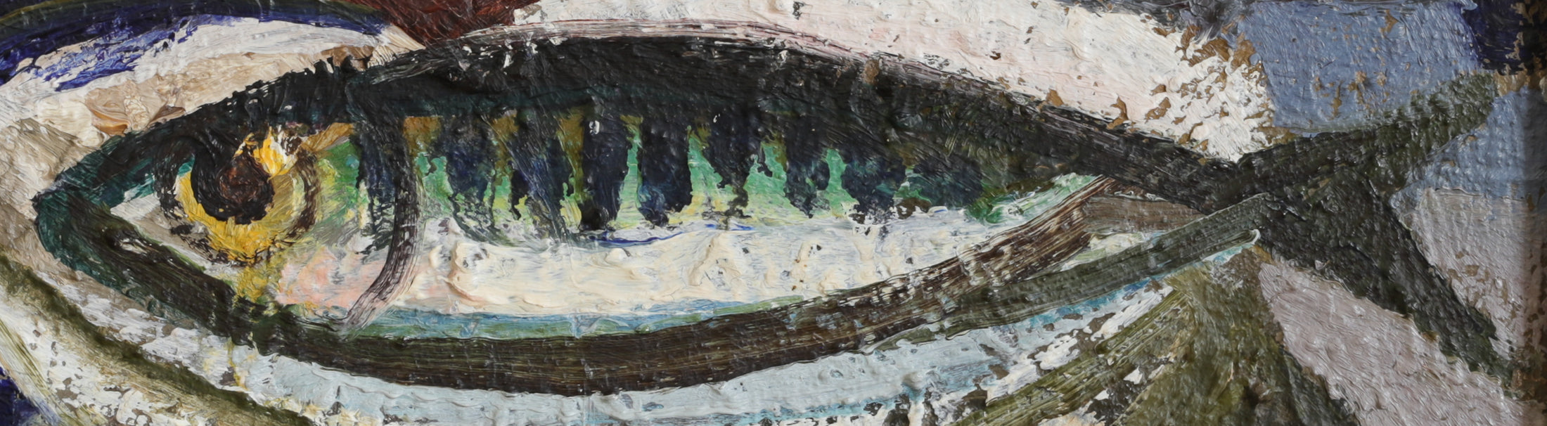 Vintage Art Still Life Mid Century Oil Painting From Sweden