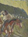 Load image into Gallery viewer, Vintage Art Mid Century Original Oil Painting Landscape from Sweden 1959
