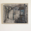 Load image into Gallery viewer, Vintage Original Abstract Oil Painting from Sweden
