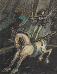 Load image into Gallery viewer, Mid Century Vintage Original Circus Painting from Sweden
