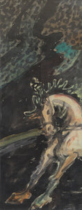 Load image into Gallery viewer, Mid Century Vintage Original Circus Painting from Sweden
