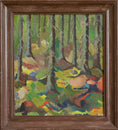 Load image into Gallery viewer, 1940's Mid Century Oil Painting of Colorful Woods from Sweden
