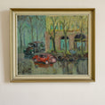 Load image into Gallery viewer, Original Vintage 1940's Cityscape Oil Painting

