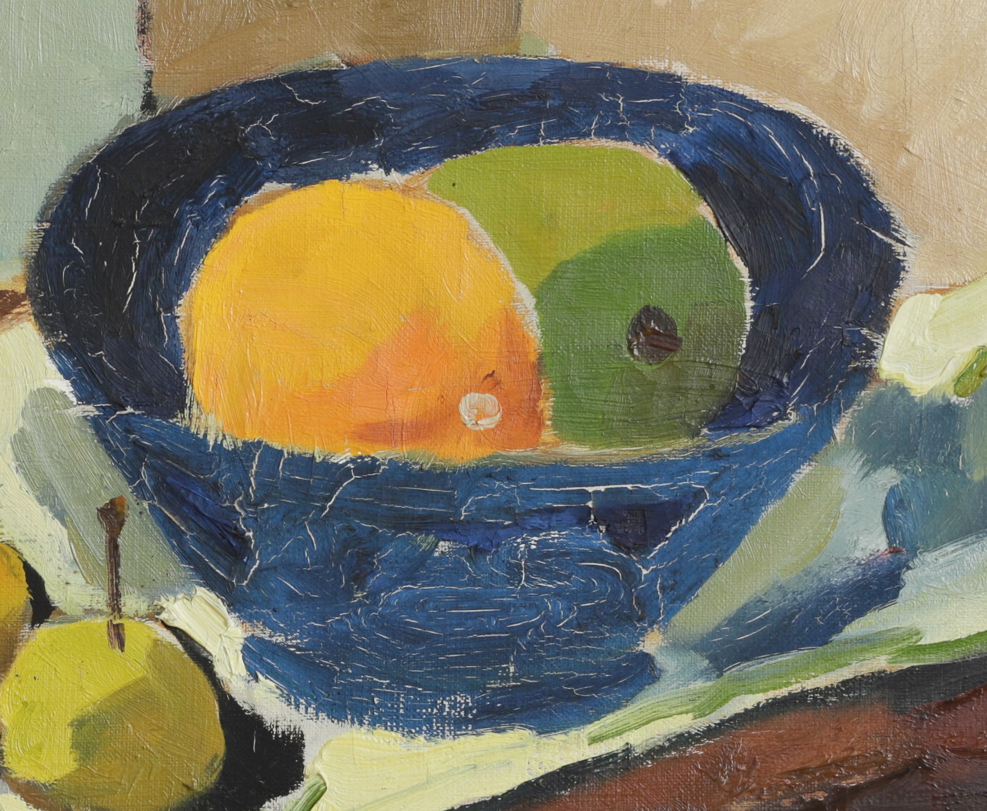 Vintage Original Kitchen Still Life Oil Painting from Sweden 1938