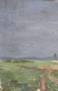 Load image into Gallery viewer, Vintage Original Landscape Oil Painting by S Wirde from Sweden
