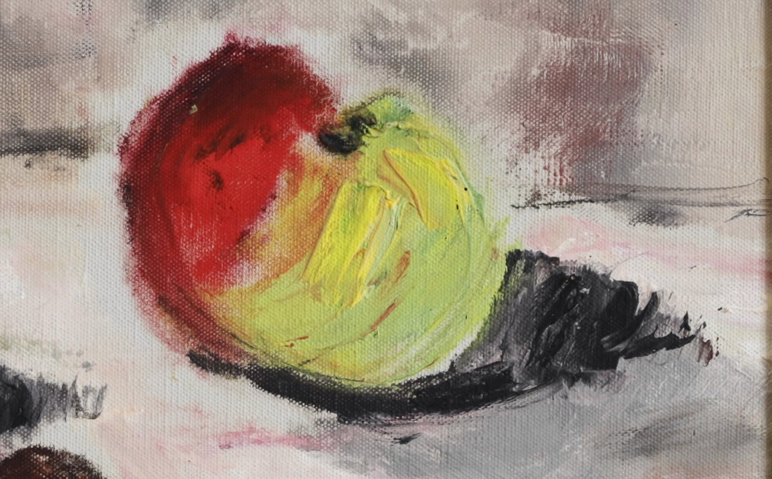 Mid Century Vintage Original Still Life Oil Painting from Sweden