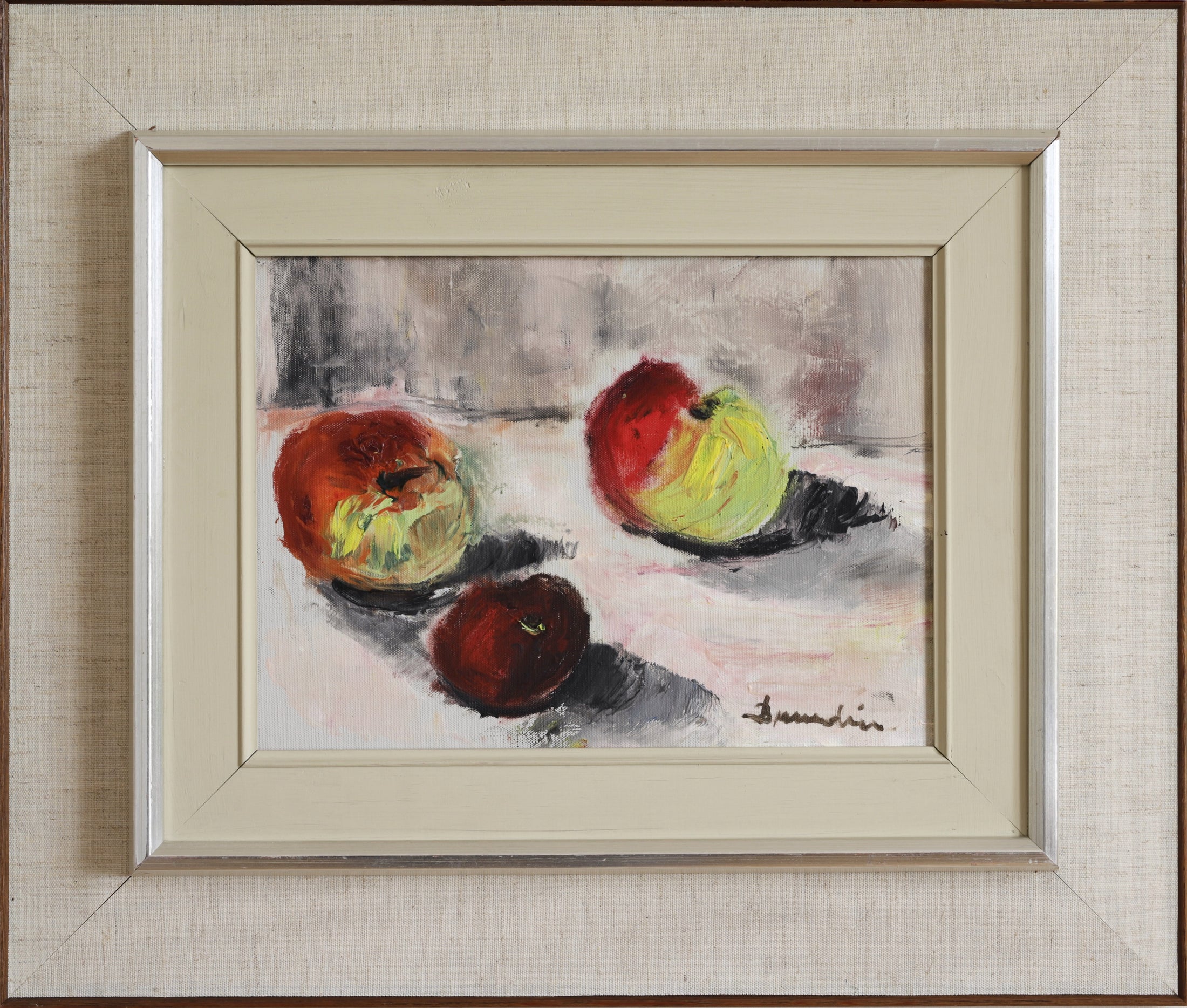 Mid Century Vintage Original Still Life Oil Painting from Sweden