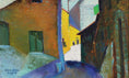 Load image into Gallery viewer, 1950's Vintage Art Original Cityscape Oil Painting from Sweden
