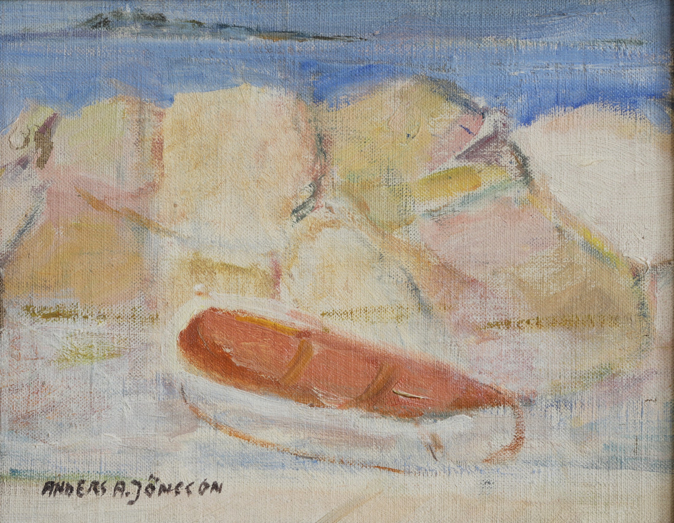 Two Original Coastal Oil Paintings from Sweden by Andeers Jönsson