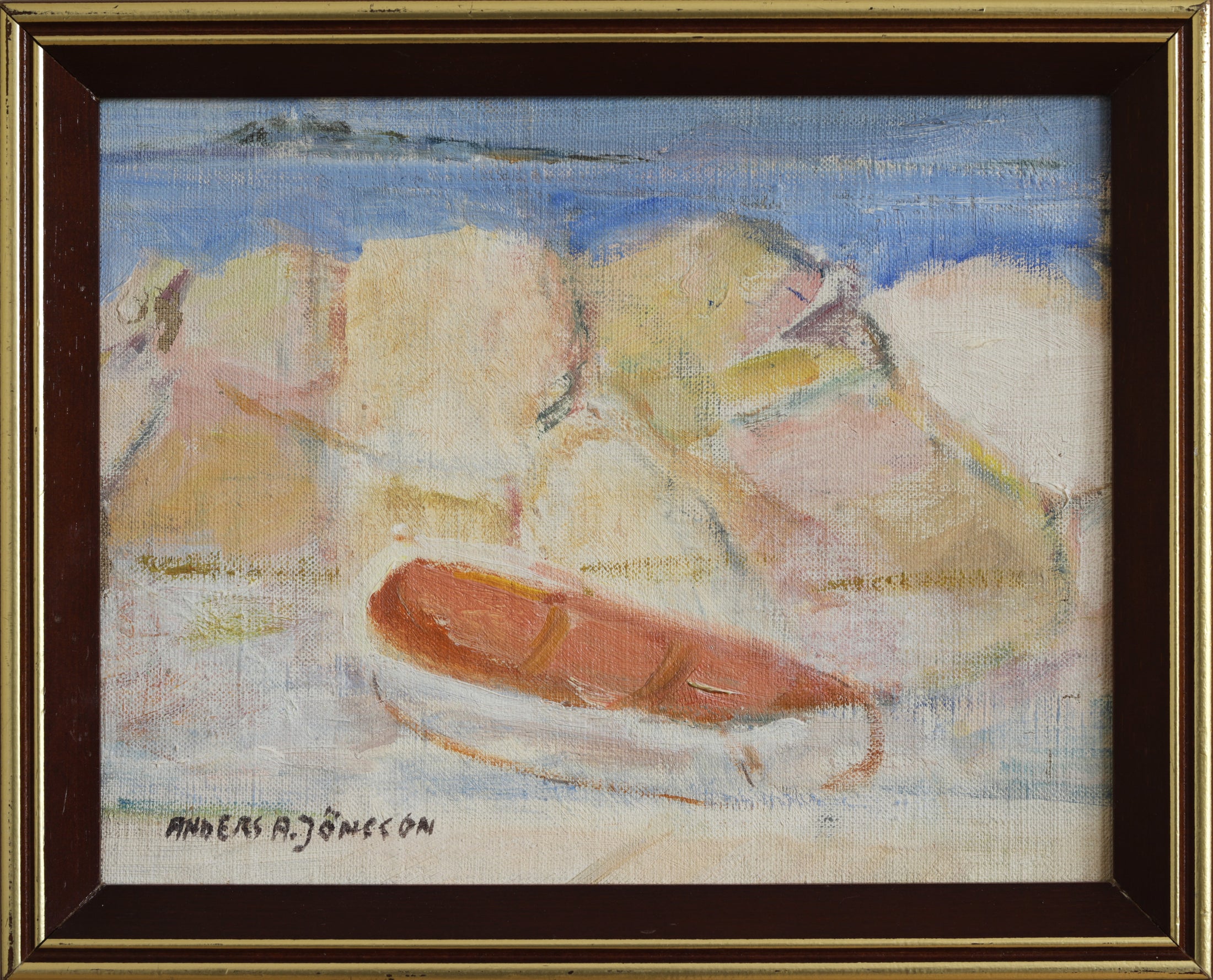 Two Original Coastal Oil Paintings from Sweden by Andeers Jönsson