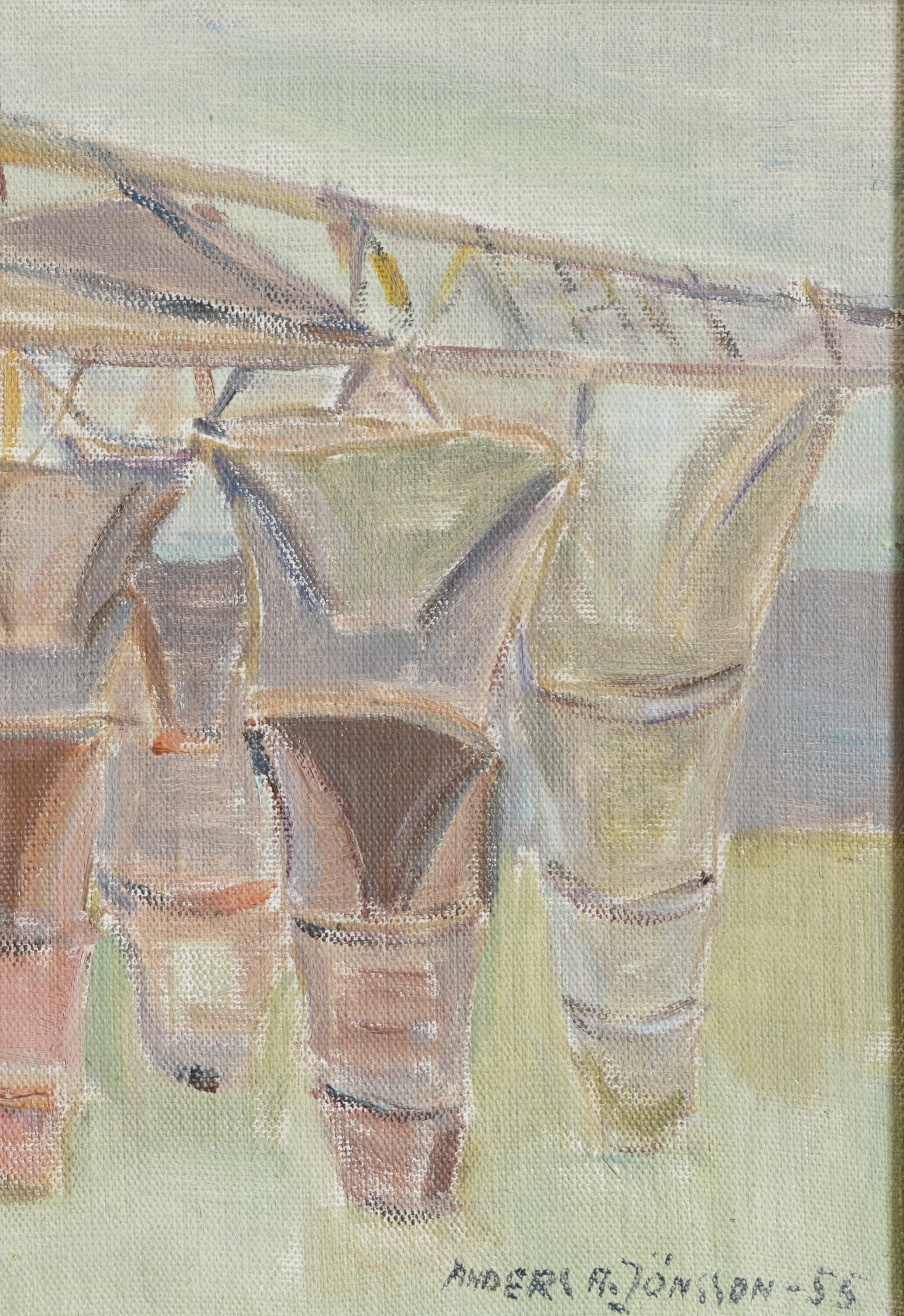 Two Original Coastal Oil Paintings from Sweden by Andeers Jönsson