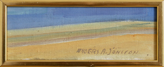 Pair of Vintage Mid Century Original Coastal Oil Paintings