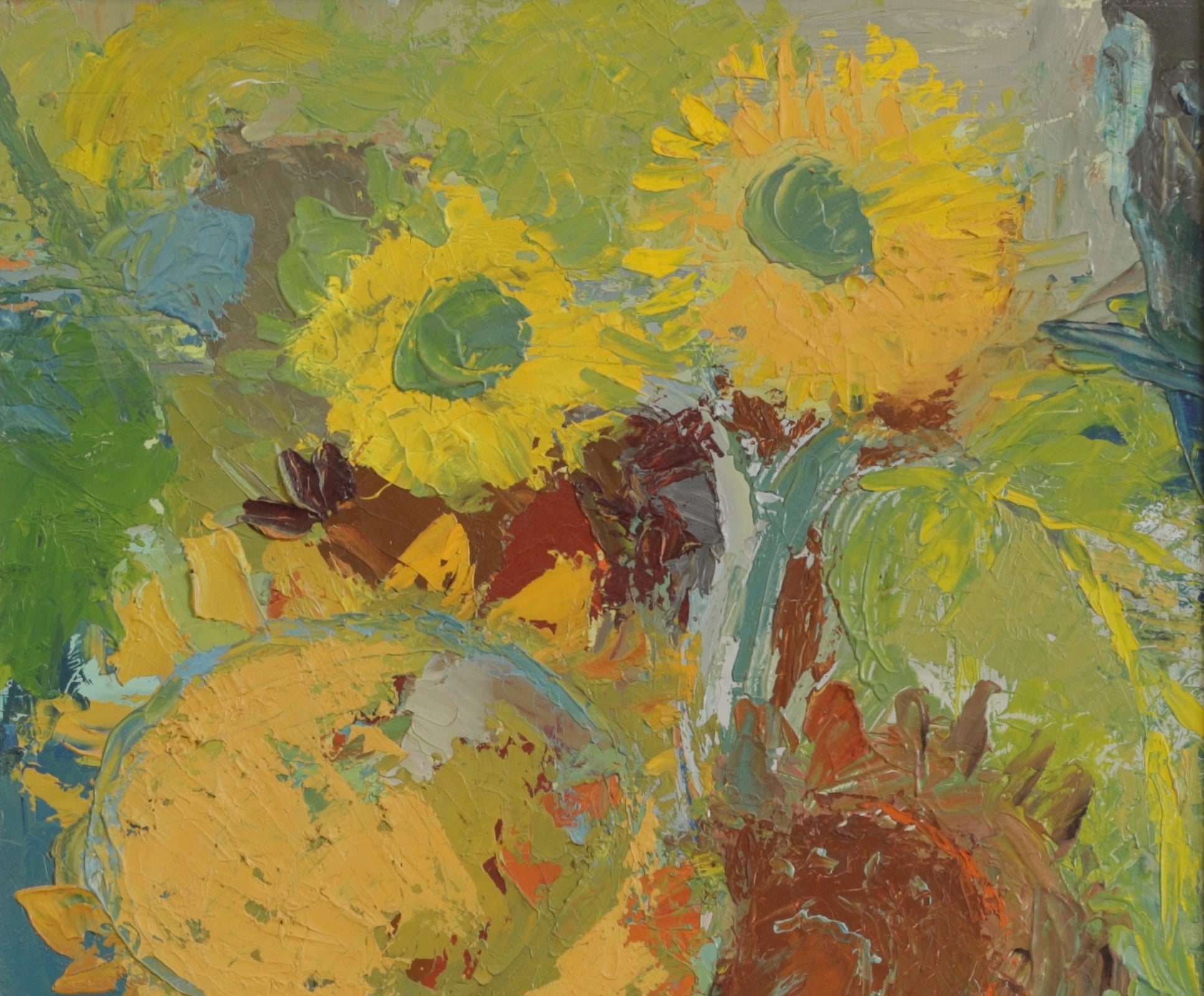 Mid Century Vintage Art Still Life Painting from Sweden
